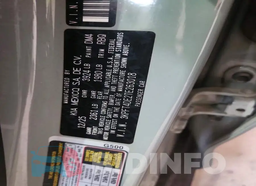 3KPFT4DE2TE263018 Photo# 13