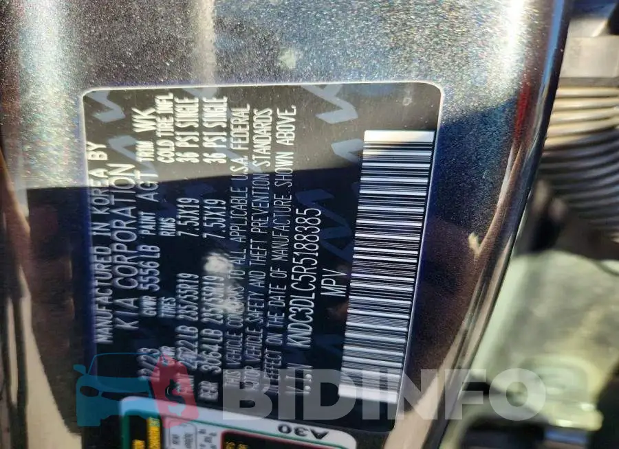 KNDC3DLC5R5188385 Photo# 12
