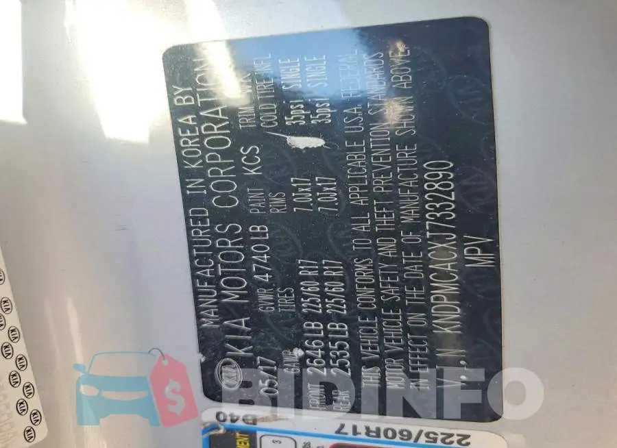 KNDPMCACXJ7332890 Photo# 14
