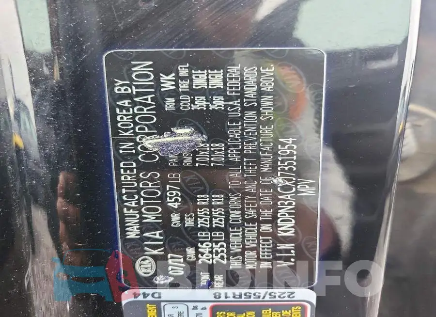 KNDPN3ACXJ7351954 Photo# 12