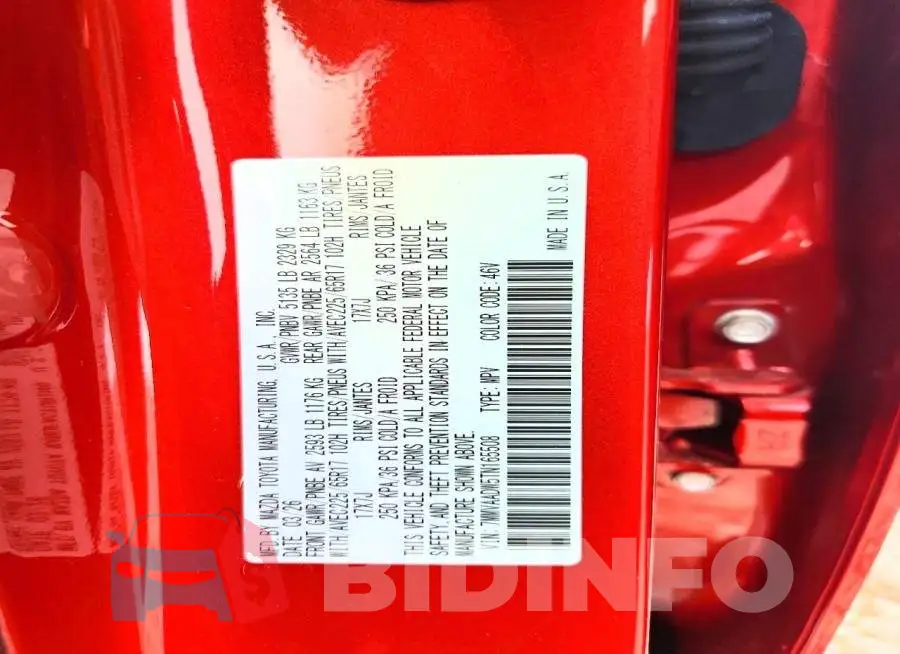 7MMVAADW5TN165508 Photo# 13