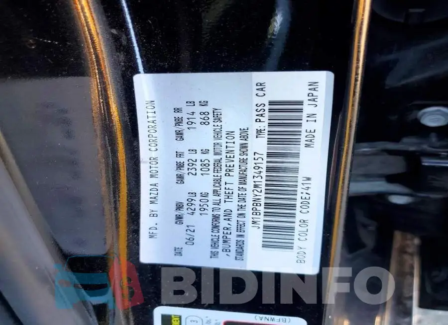 JM1BPBNY2M1349157 Photo# 12