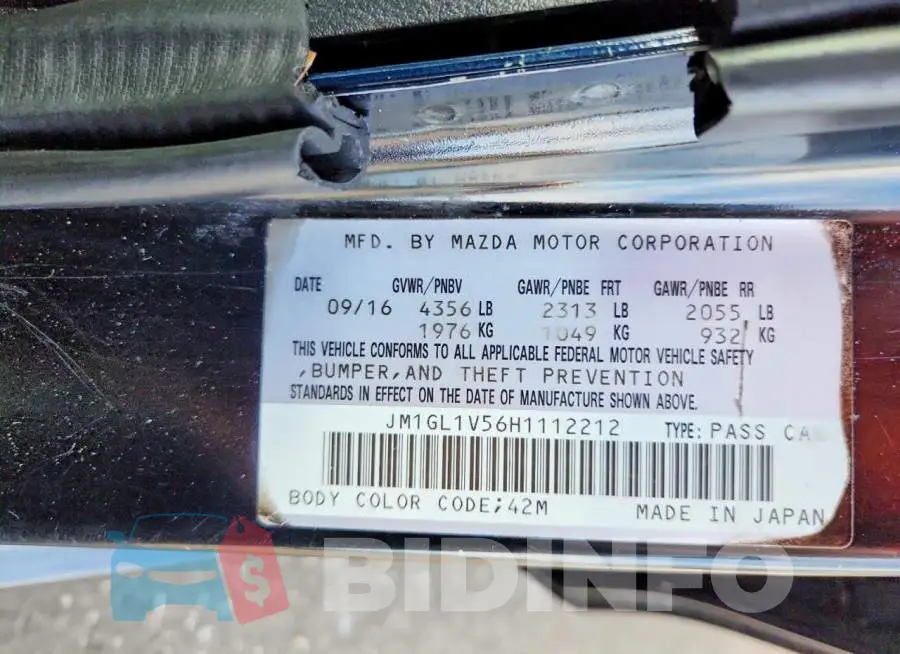 JM1GL1V56H1112212 Photo# 12