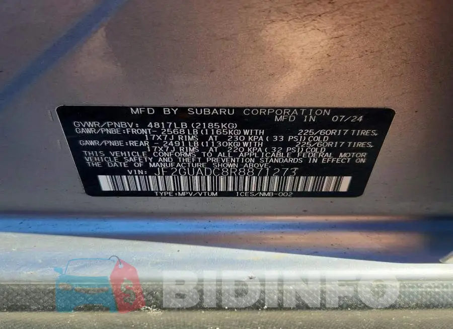 JF2GUADC8R8871273 Photo# 14