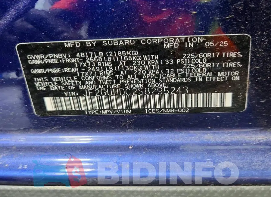 JF2GUHDC2S8295243 Photo# 12