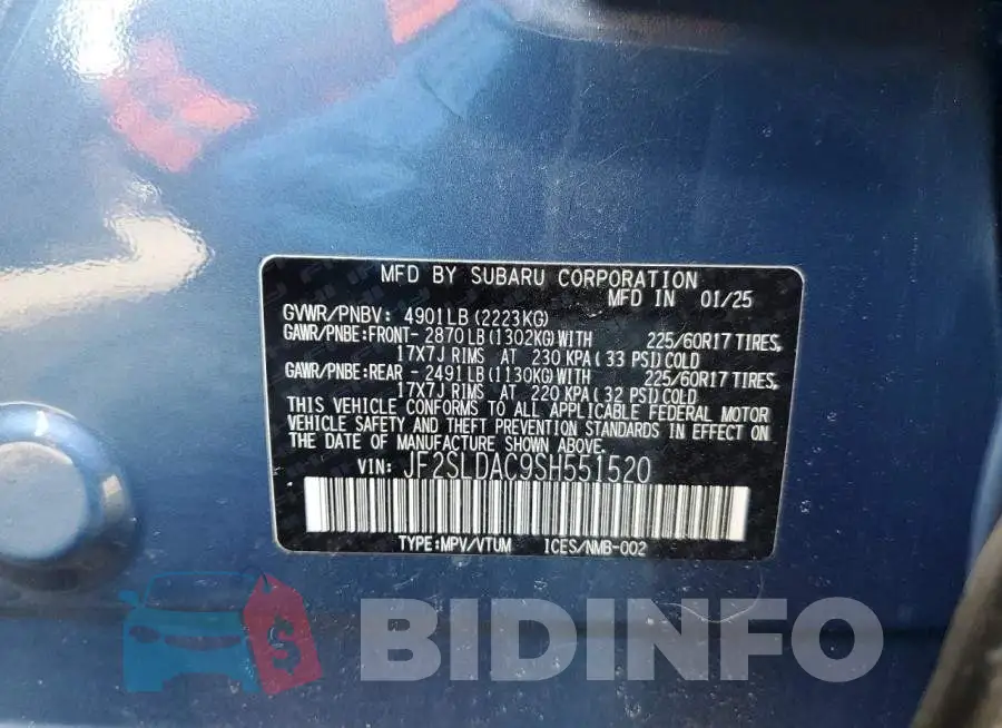 JF2SLDAC9SH551520 Photo# 13