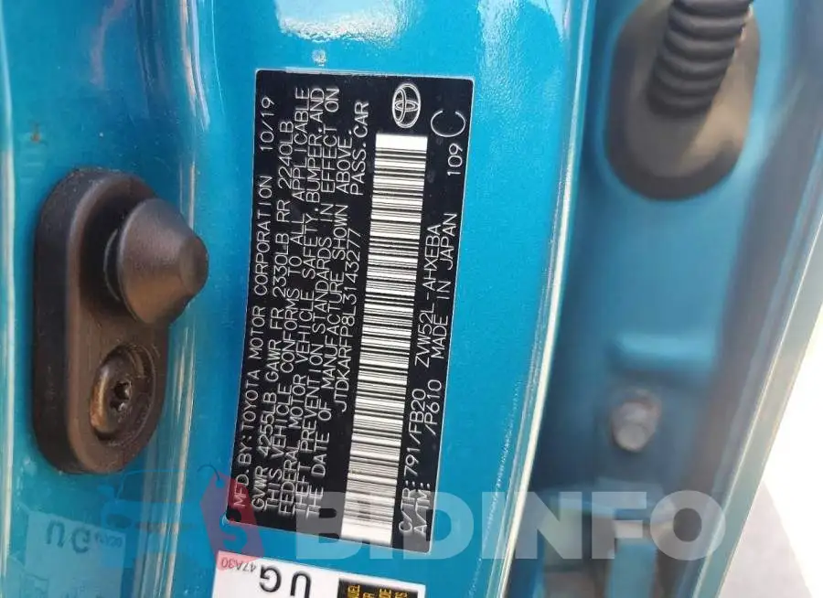 JTDKARFP8L3143277 Photo# 12