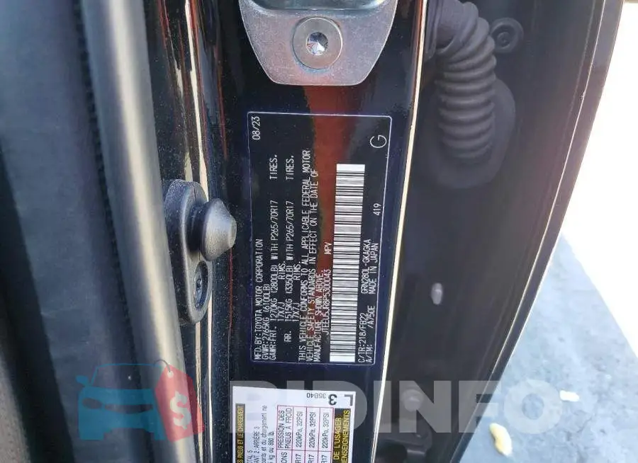 JTEEU5JR8P5300043 Photo# 12