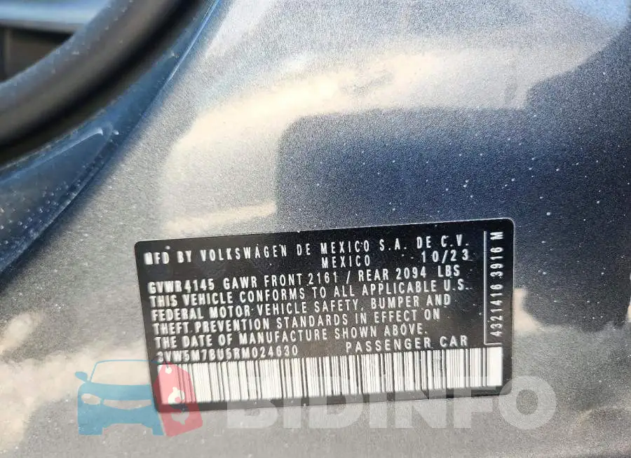 3VW5M7BU5RM024630 Photo# 12