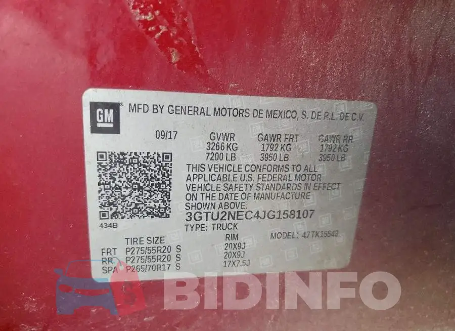 3GTU2NEC4JG158107 Photo# 13