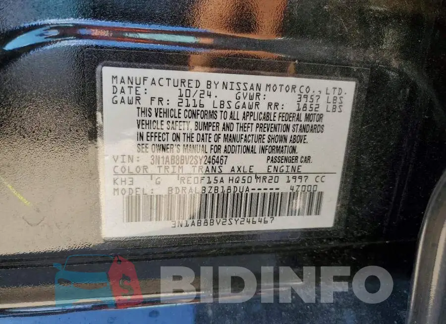 3N1AB8BV2SY246467 Photo# 12