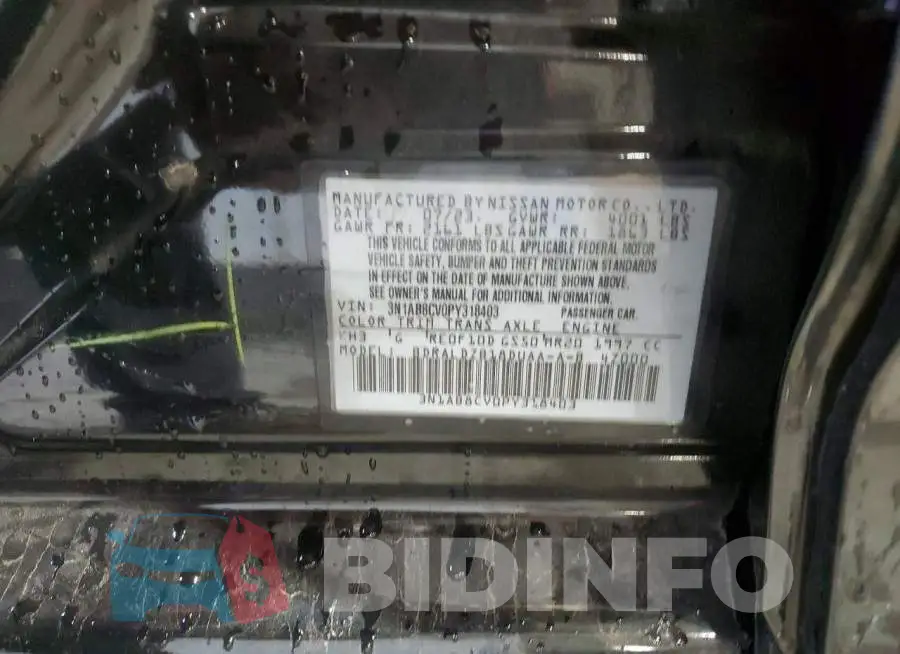 3N1AB8CV0PY318403 Photo# 13