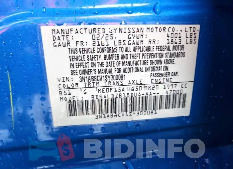 3N1AB8CV1SY300081 Photo# 12