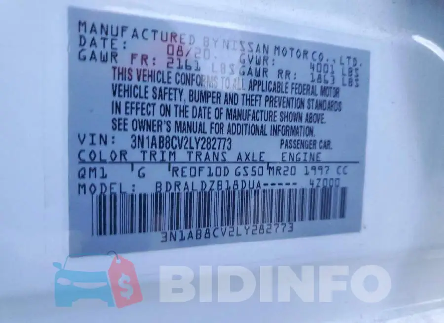 3N1AB8CV2LY282773 Photo# 12