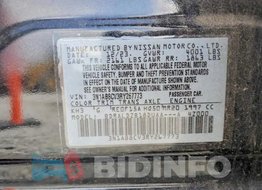3N1AB8CV3RY267773 Photo# 12
