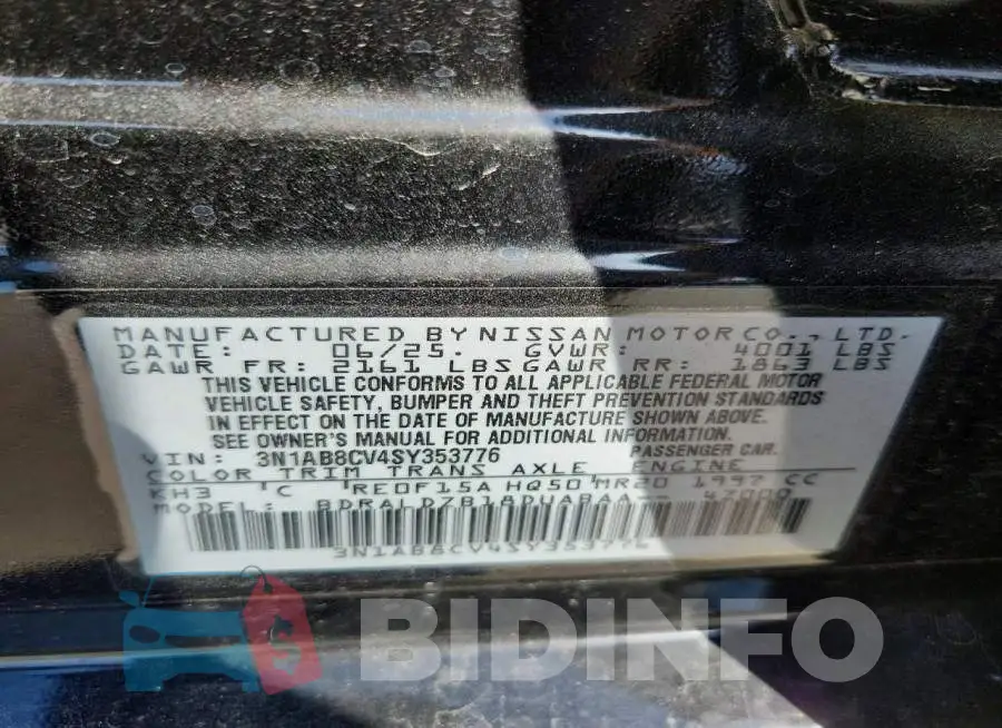 3N1AB8CV4SY353776 Photo# 12