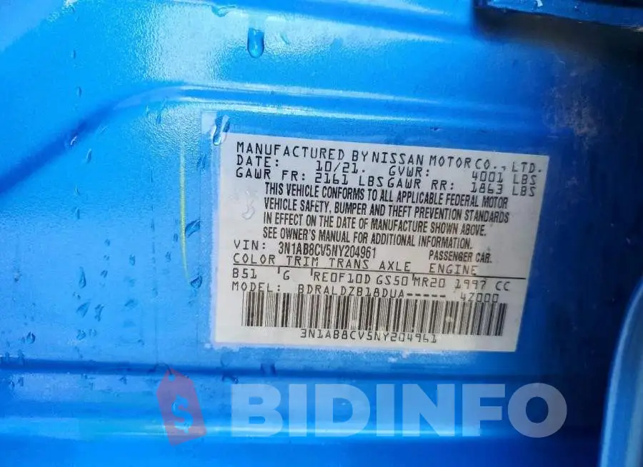 3N1AB8CV5NY204961 Photo# 12