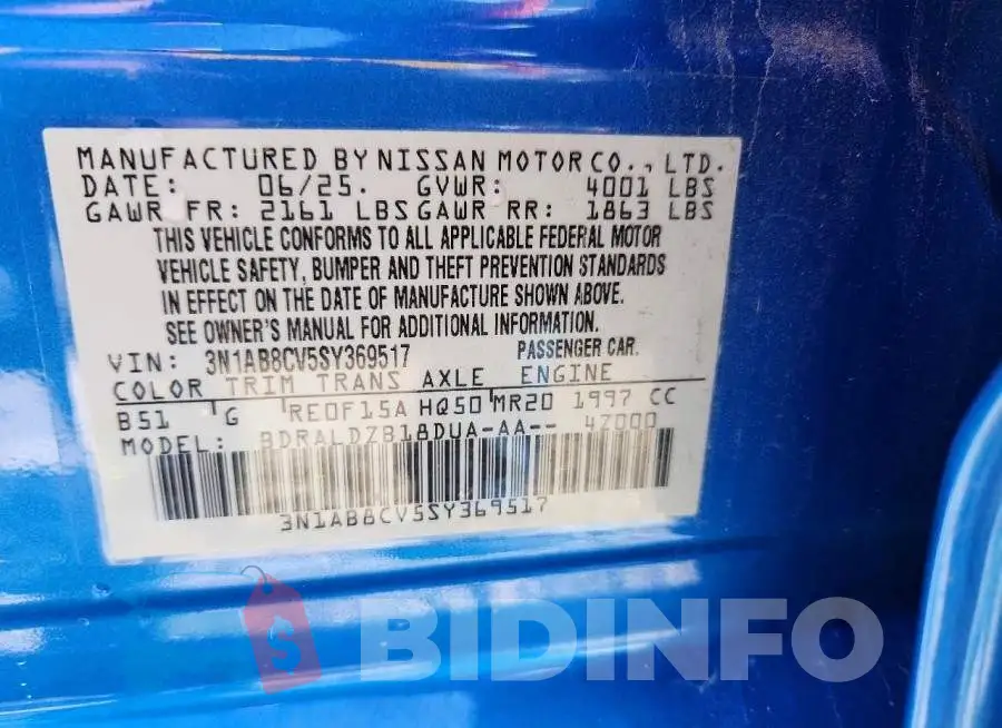 3N1AB8CV5SY369517 Photo# 12