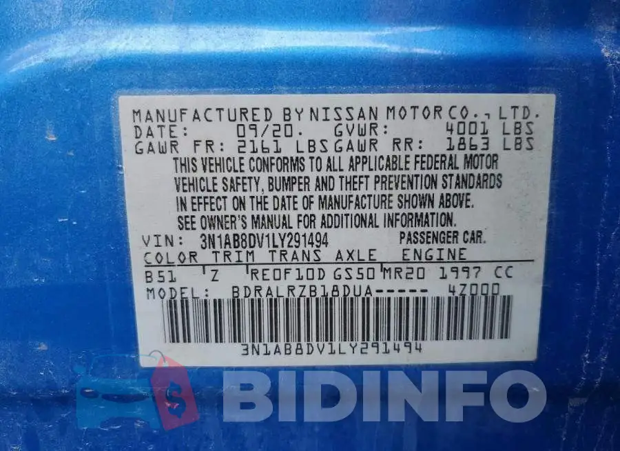 3N1AB8DV1LY291494 Photo# 13