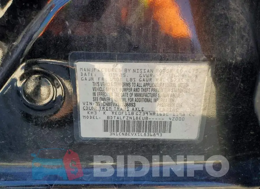 3N1CN8EVXSL836893 Photo# 12
