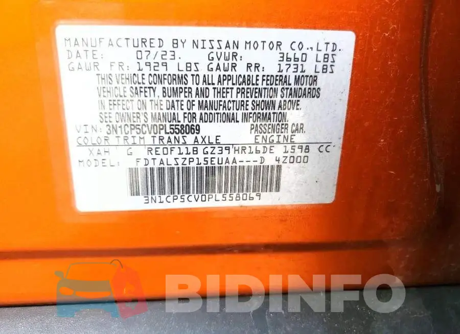 3N1CP5CV0PL558069 Photo# 12