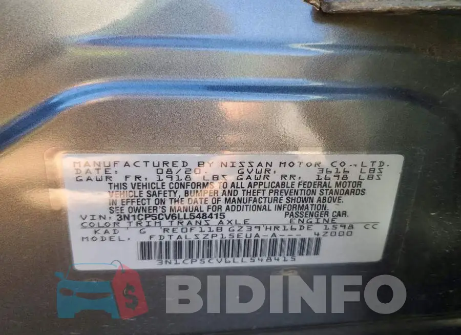 3N1CP5CV6LL548415 Photo# 13