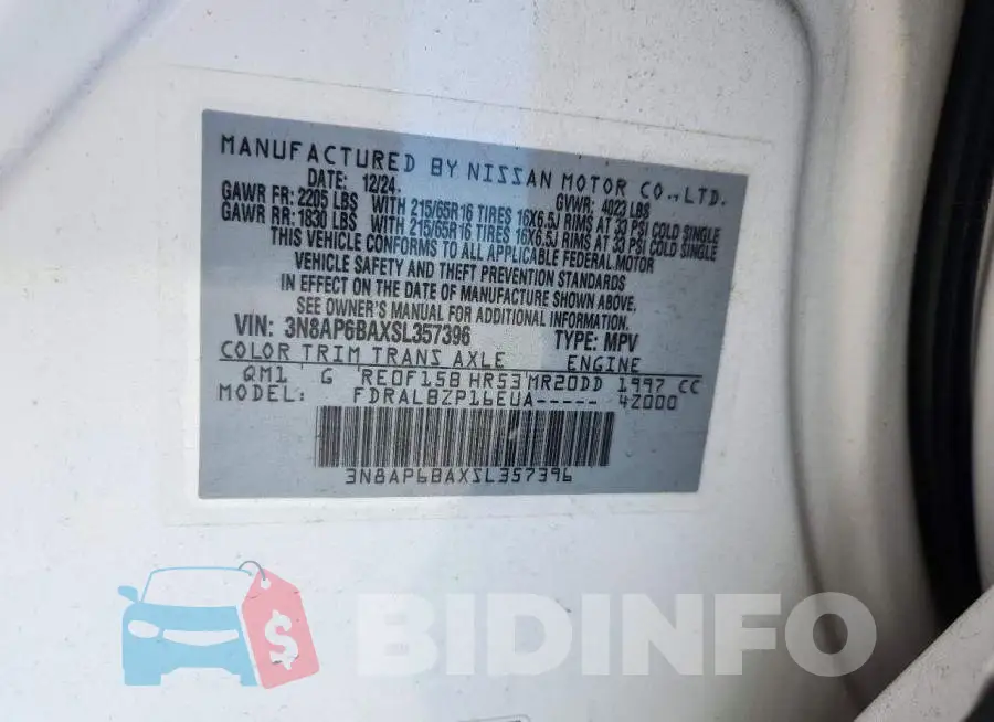 3N8AP6BAXSL357396 Photo# 13