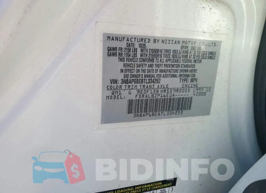 3N8AP6BE8TL334252 Photo# 13
