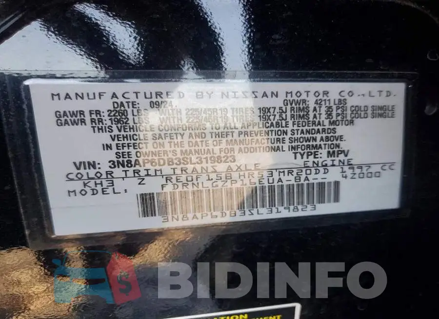 3N8AP6DB3SL319823 Photo# 13