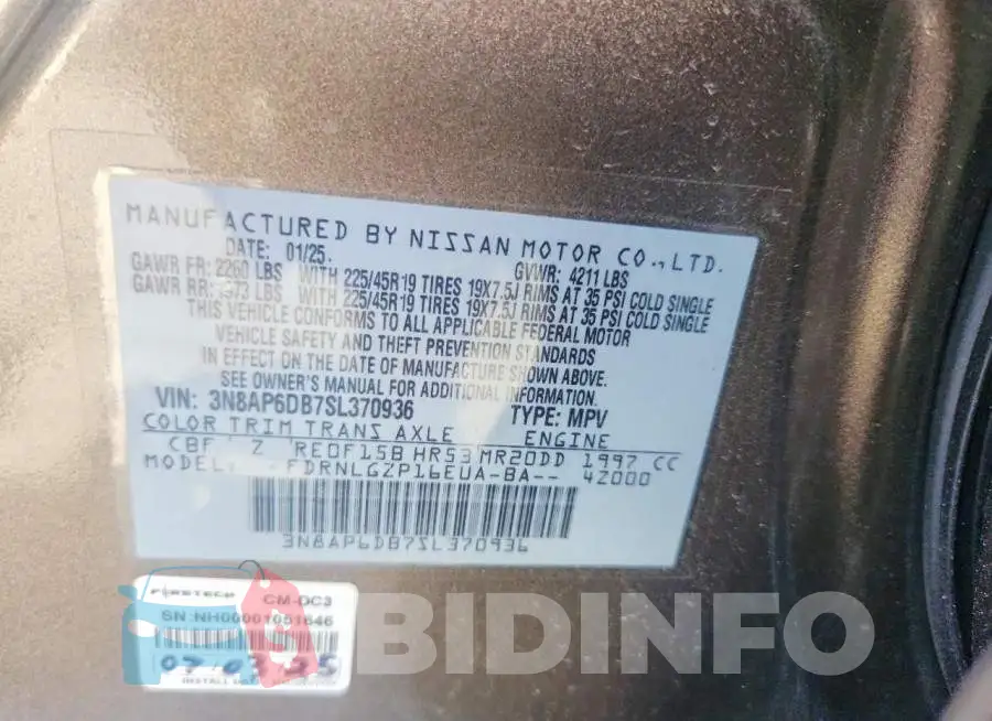 3N8AP6DB7SL370936 Photo# 14