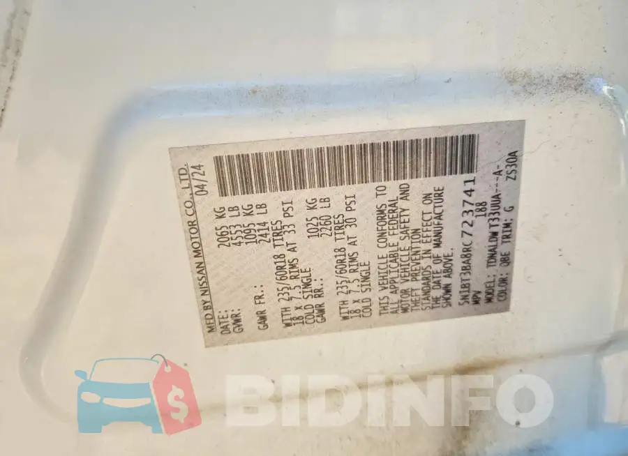 5N1BT3BA8RC723741 Photo# 13