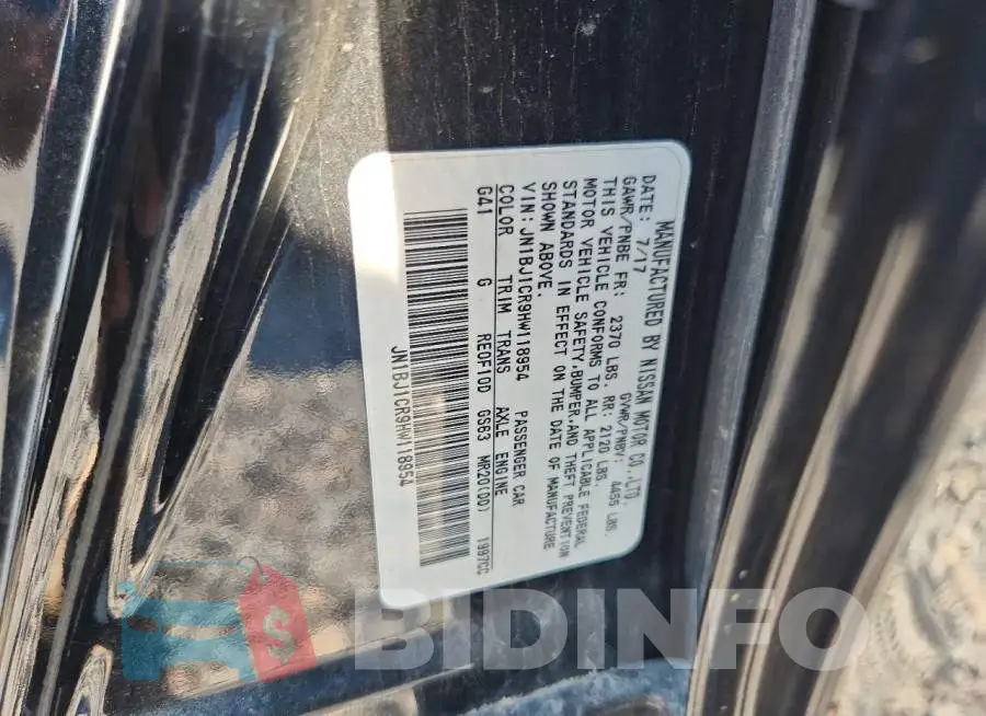 JN1BJ1CR9HW118954 Photo# 12