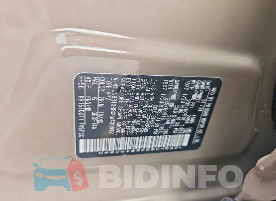 JN8BT3BBXRW430892 Photo# 12