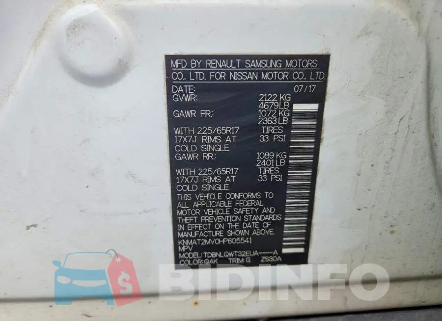 KNMAT2MV0HP605541 Photo# 12