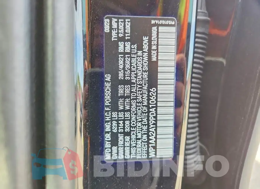 WP1AA2AY9PDA10626 Photo# 12