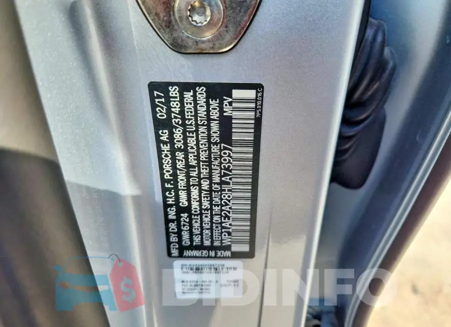WP1AE2A28HLA73997 Photo# 13
