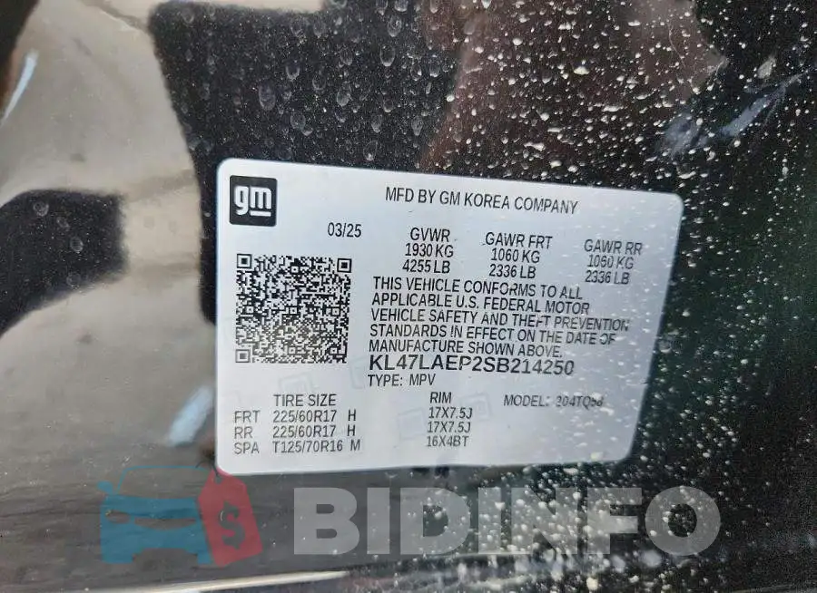 KL47LAEP2SB214250 Photo# 13
