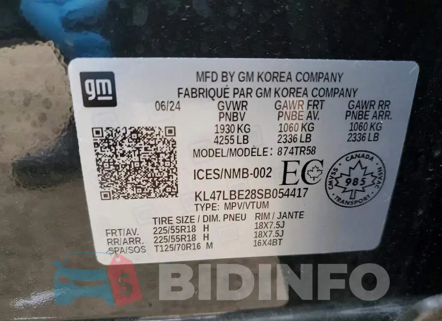 KL47LBE28SB054417 Photo# 12