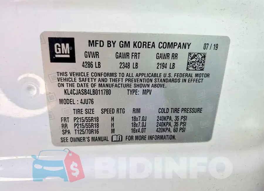 KL4CJASB4LB011780 Photo# 13
