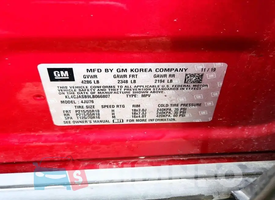 KL4CJASB9LB066807 Photo# 12