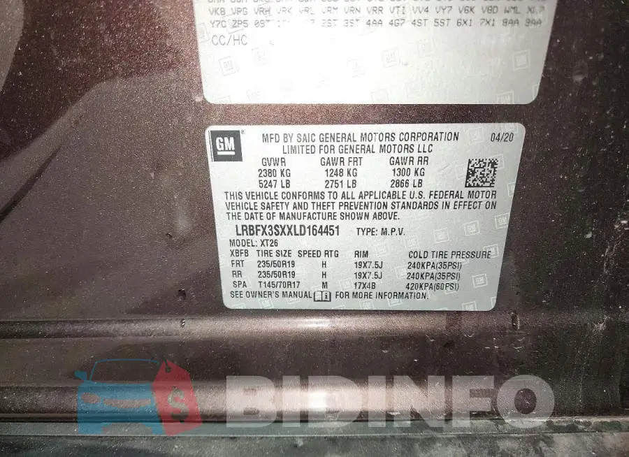 LRBFX3SXXLD164451 Photo# 13