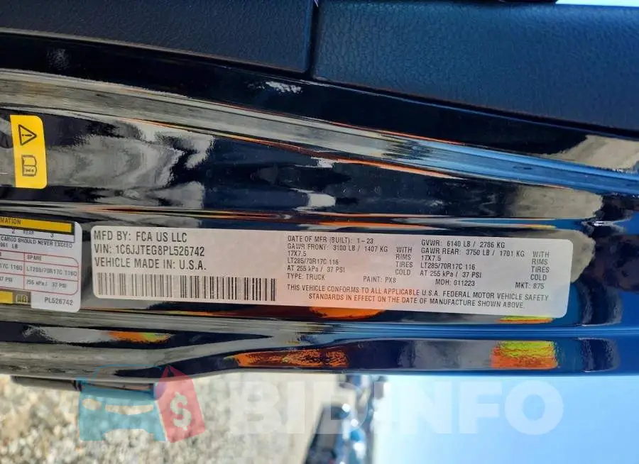 1C6JJTEG8PL526742 Photo# 12