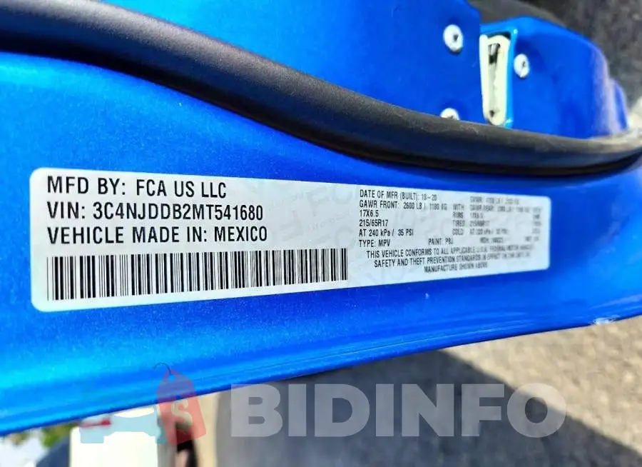 3C4NJDDB2MT541680 Photo# 13