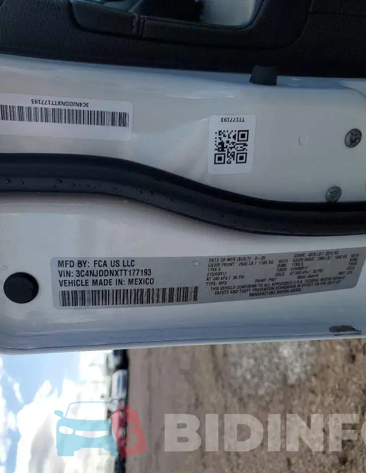 3C4NJDDNXTT177193 Photo# 13