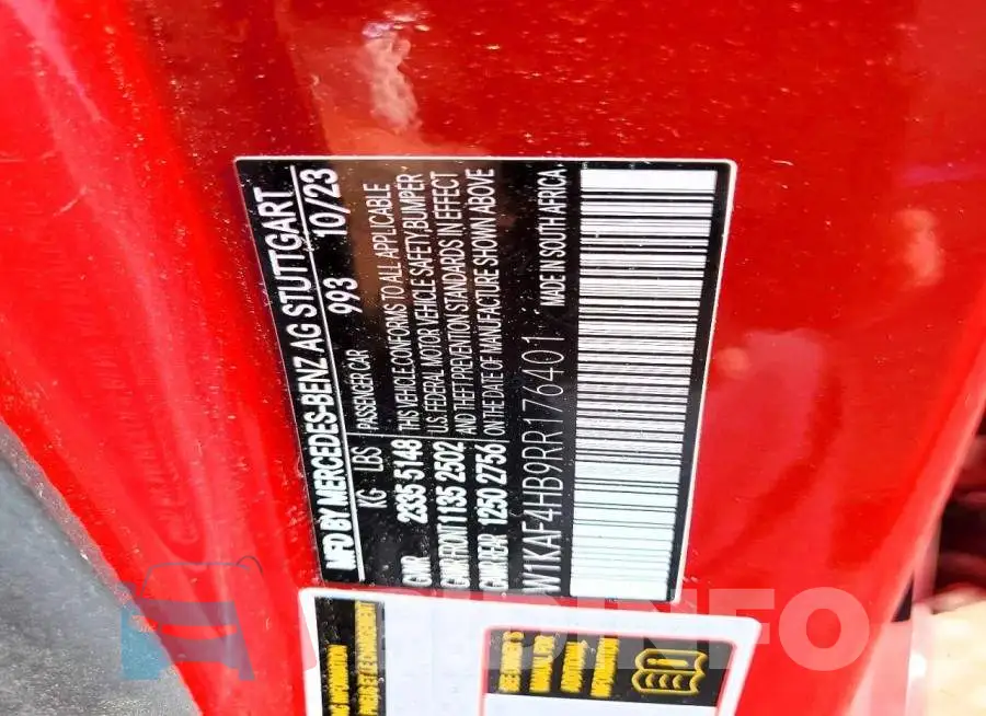 W1KAF4HB9RR176401 Photo# 12