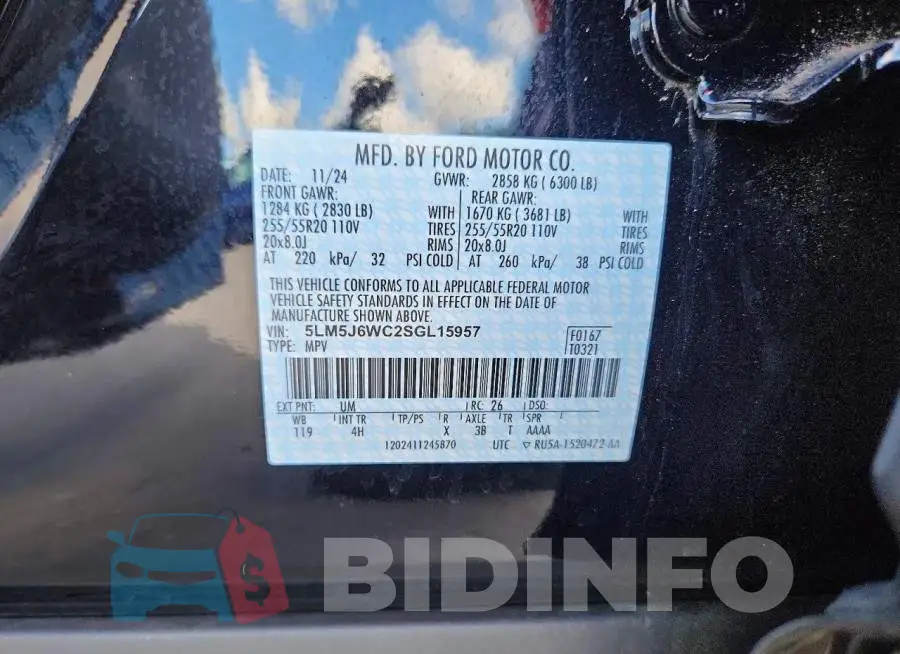 5LM5J6WC2SGL15957 Photo# 13