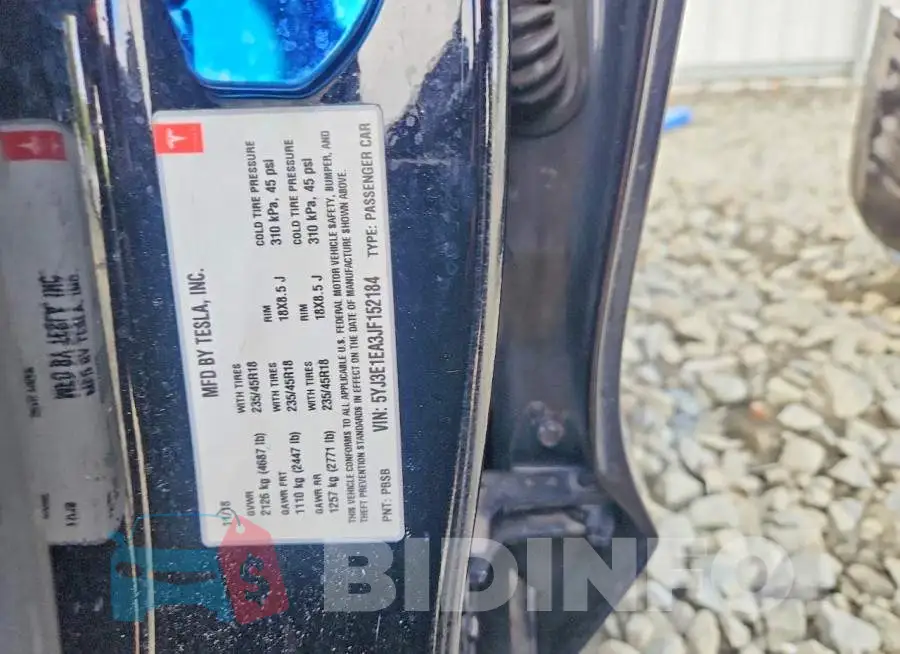 5YJ3E1EA3JF152184 Photo# 13