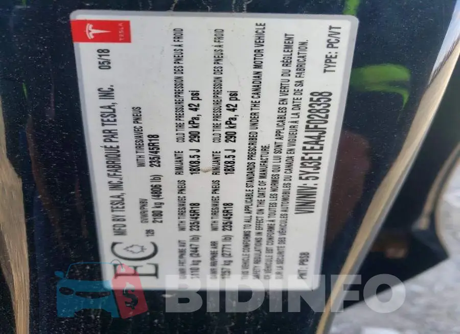5YJ3E1EA4JF028358 Photo# 12