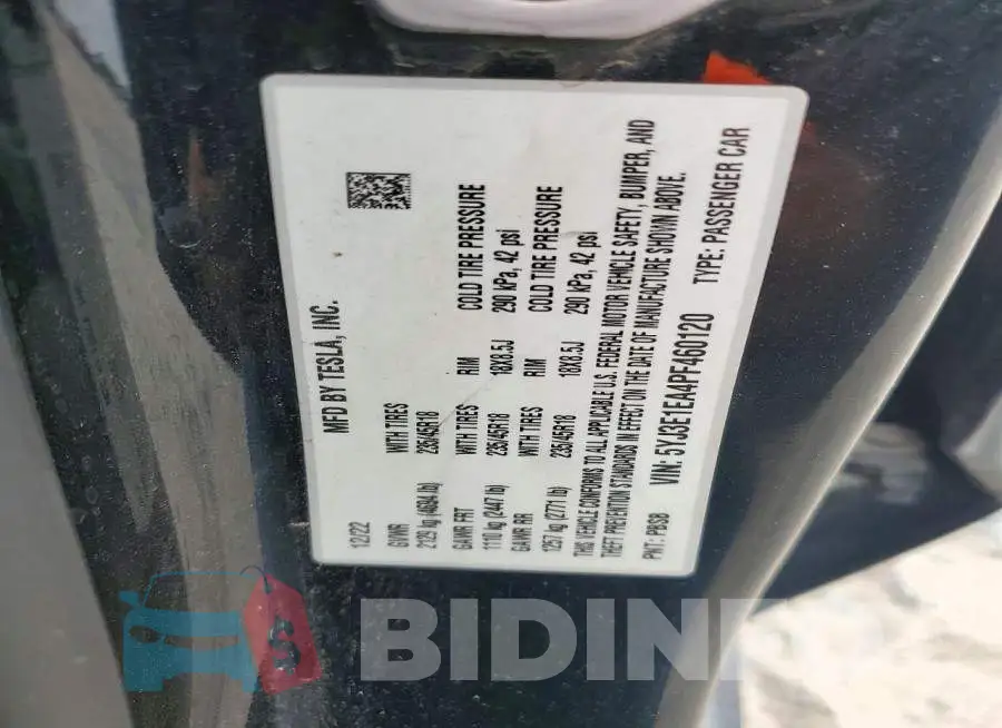 5YJ3E1EA4PF460120 Photo# 12
