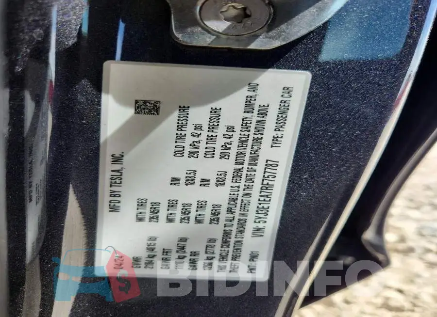 5YJ3E1EA7RF757787 Photo# 12
